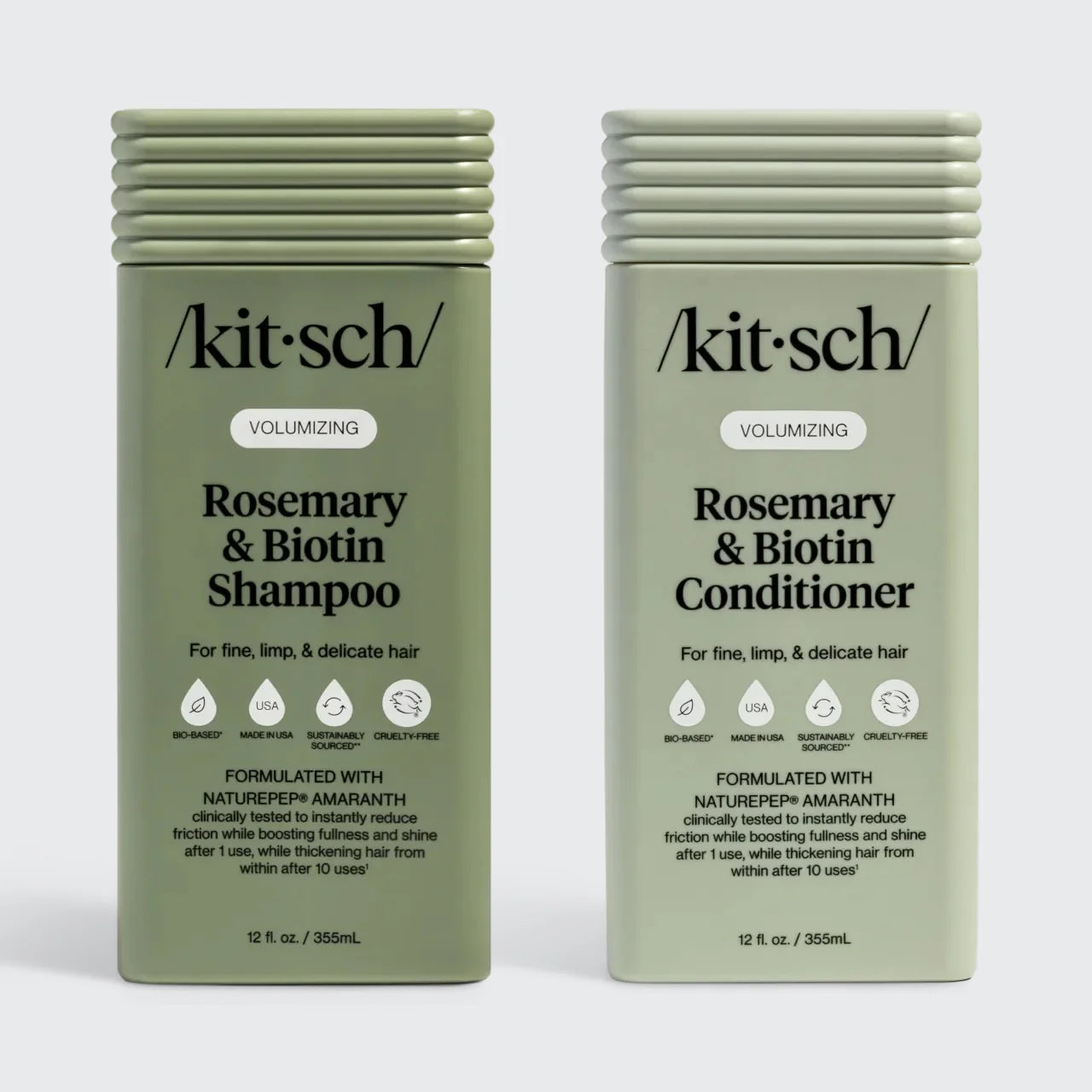 Kitsch Rosemary & Biotin Volumizing Shampoo & Conditioner Combo