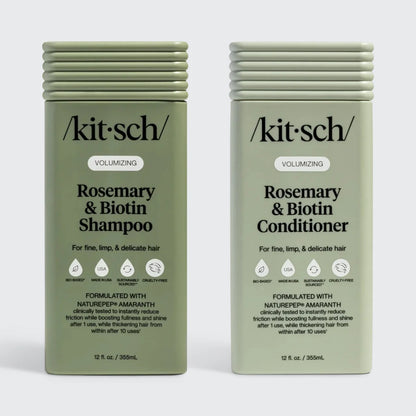 Kitsch Rosemary & Biotin Volumizing Shampoo & Conditioner Combo