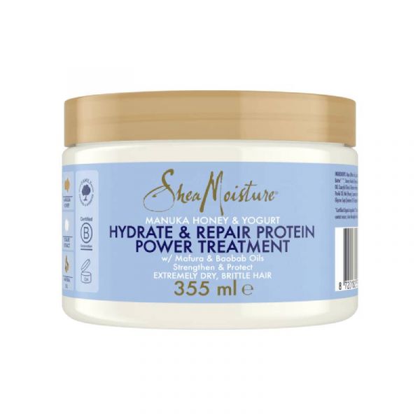 Shea Moisture Manuka Honey & Yogurt Hydrate & Repair Protein Power Treatment- Curl Care