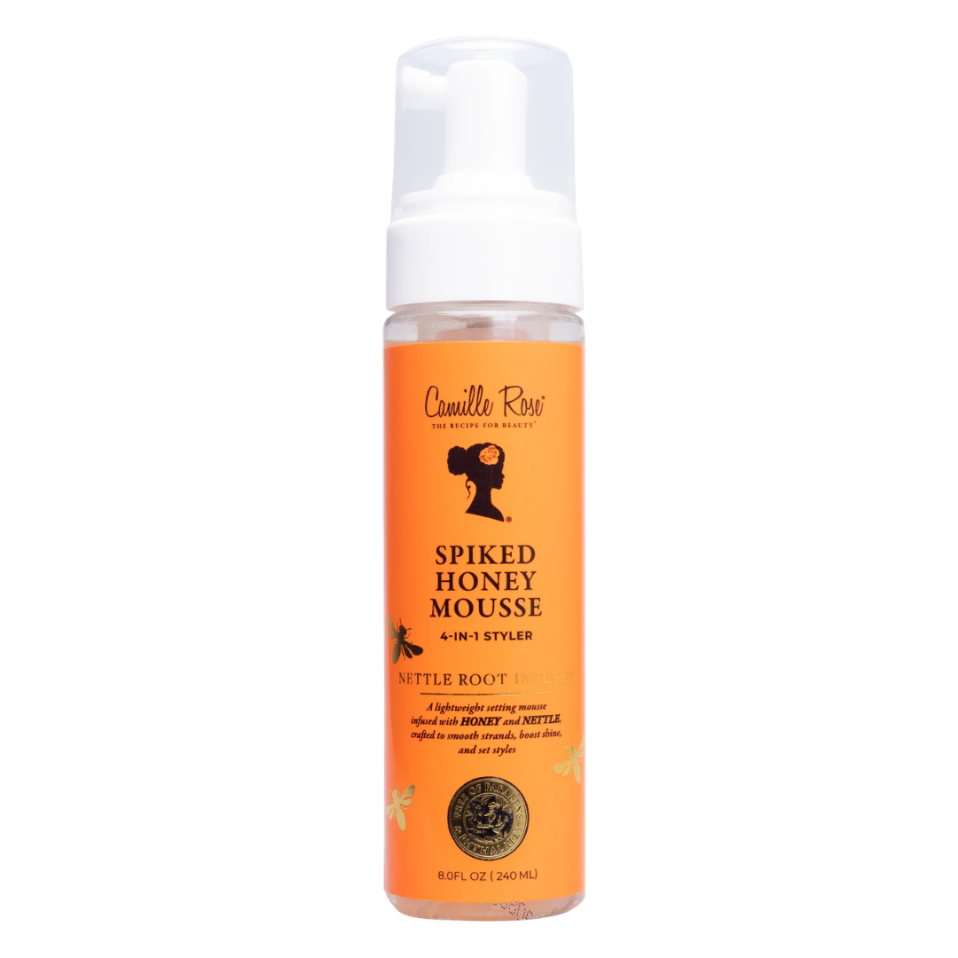 Camille Rose Spiked Honey Mousse bottle on a white background