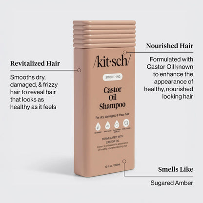 Kitsch Smoothing Castor Oil Shampoo 12oz