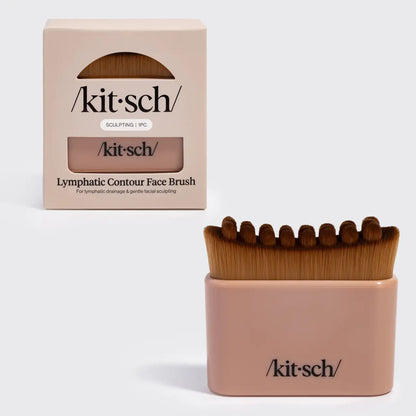 Kitsch Lymphatic Contour Face Brush- Terracotta