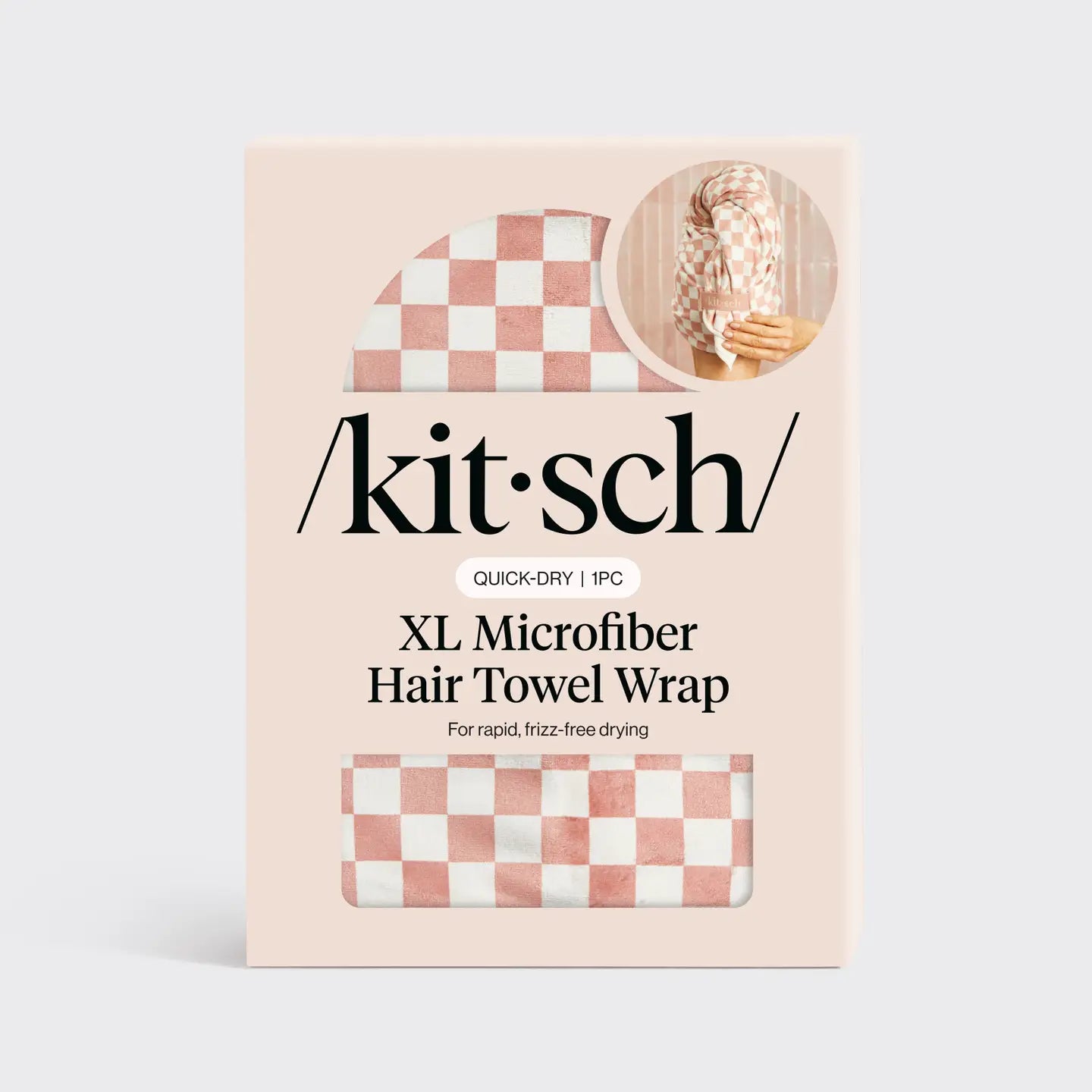 Kitsch Extra Large Quick-Dry Hair Towel Wrap