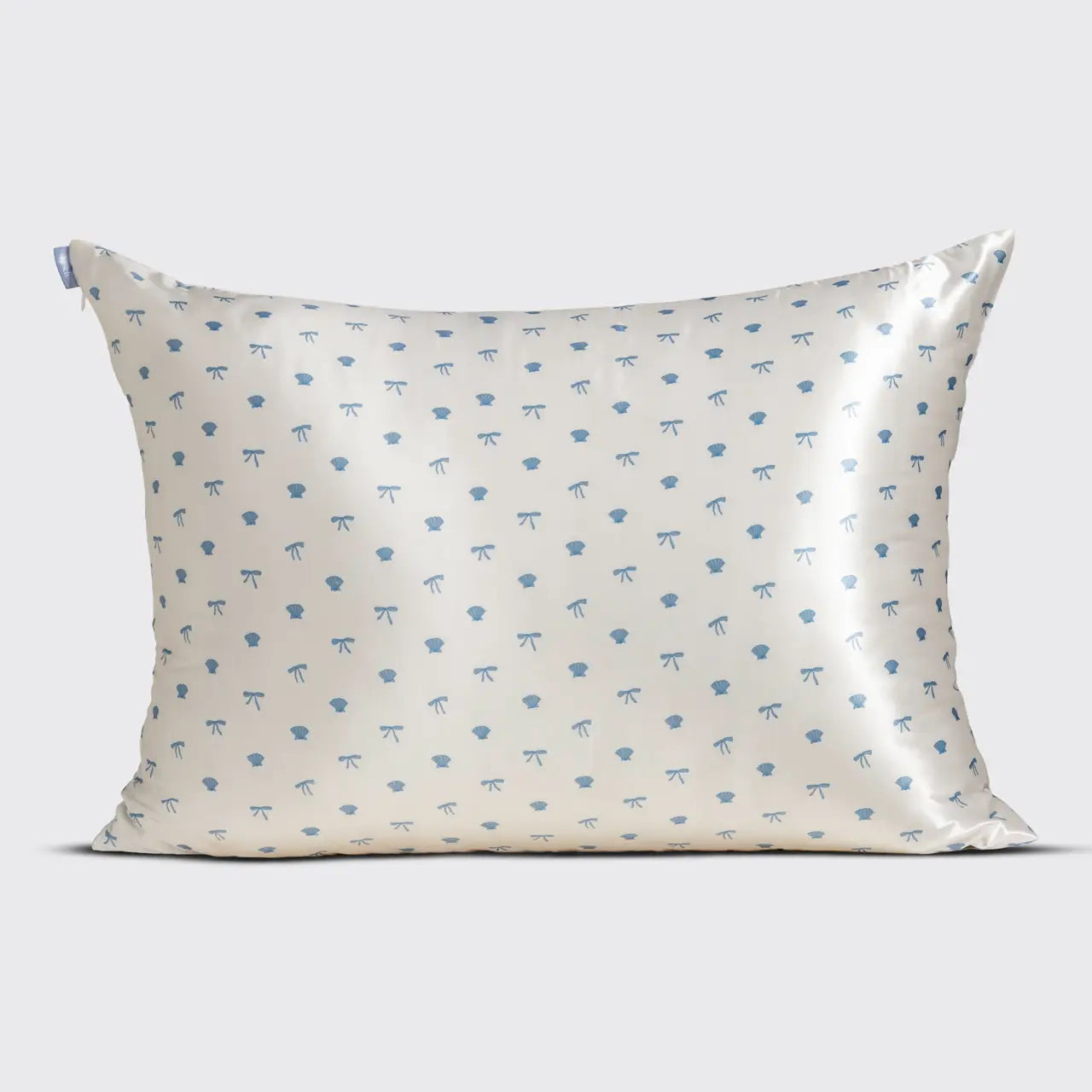 Kitsch Standard Satin Pillowcase- Pearlized Cream & Coastal Blue