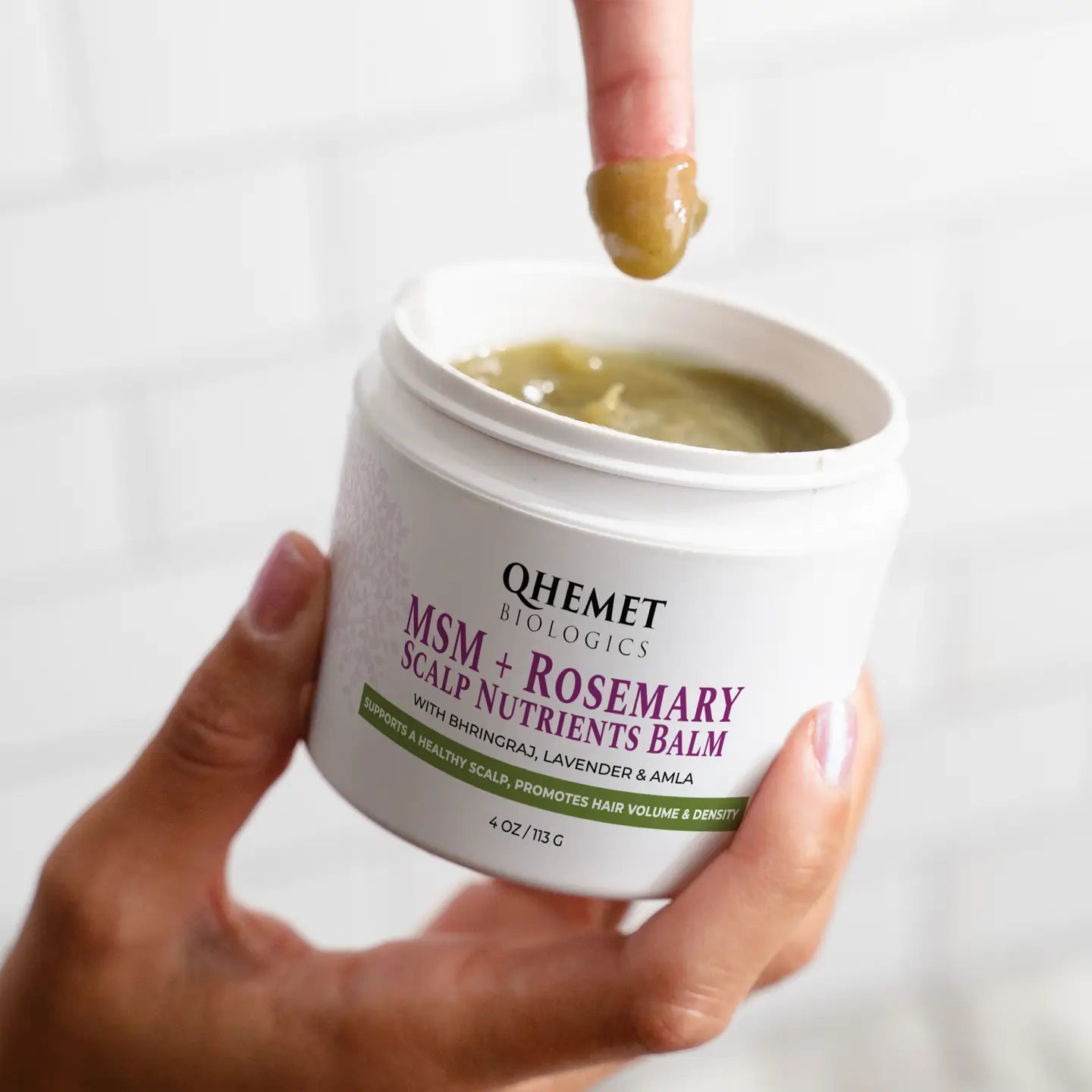 Qhemet Biologics MSM & Rosemary Scalp Nutrients Balm