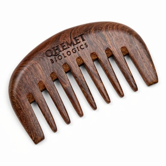 Qhemet Biologics Wooden Detangling Comb