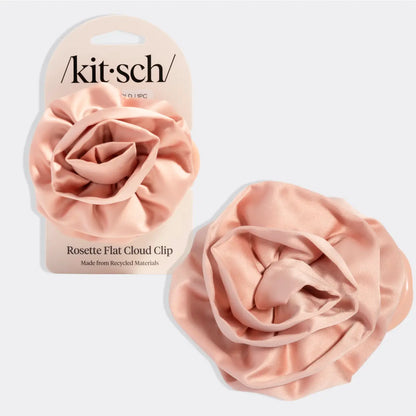 Kitsch Satin Rosette Medium Flat Cloud Clip