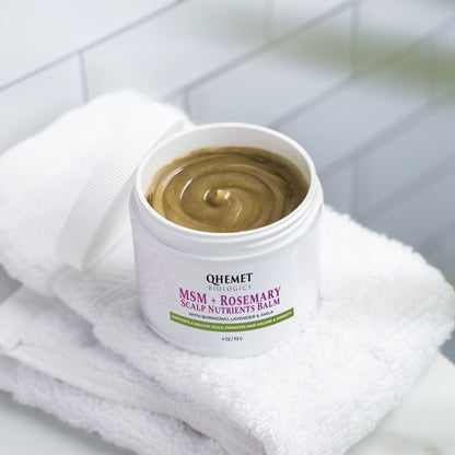 Qhemet Biologics MSM & Rosemary Scalp Nutrients Balm