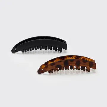 Kitsch Banana Clip 2pc- Black