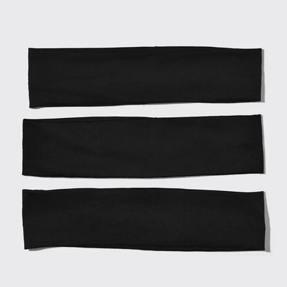 Kitsch Recycled Active Headbands 3pc Set-Black