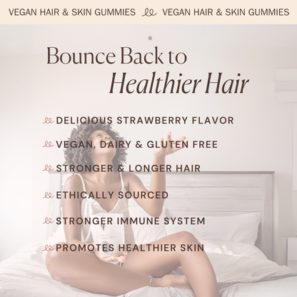 Bounce Curl Vegan Collagen Boosting Hair & Skin Gummies