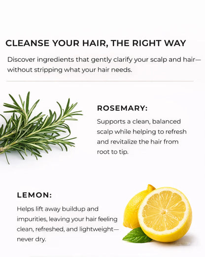 Nature's Little Secret Lemon & Rosemary Clarifying Shampoo 8oz