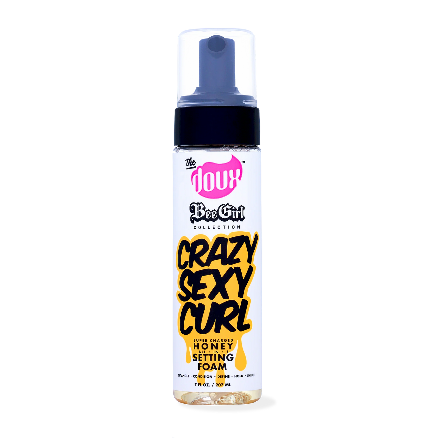 The Doux CRAZYSEXYCURL Honey Setting Foam- Curl Care
