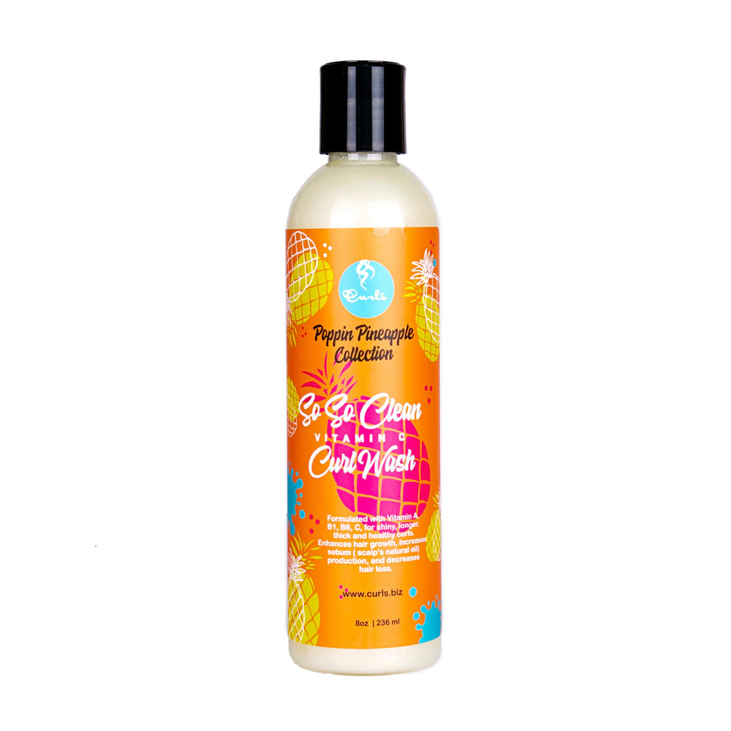 Curls Popping Pineapple So So Clean Vitamin C Curl Wash- Curl Care