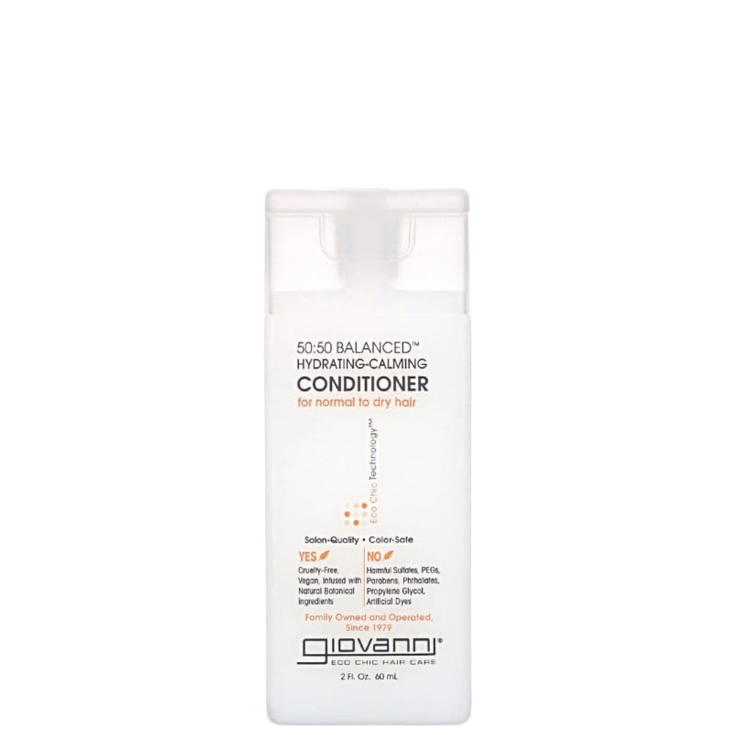 Giovanni 50:50 Balanced Hydrating-Calming Conditioner 60ml- Curl Care